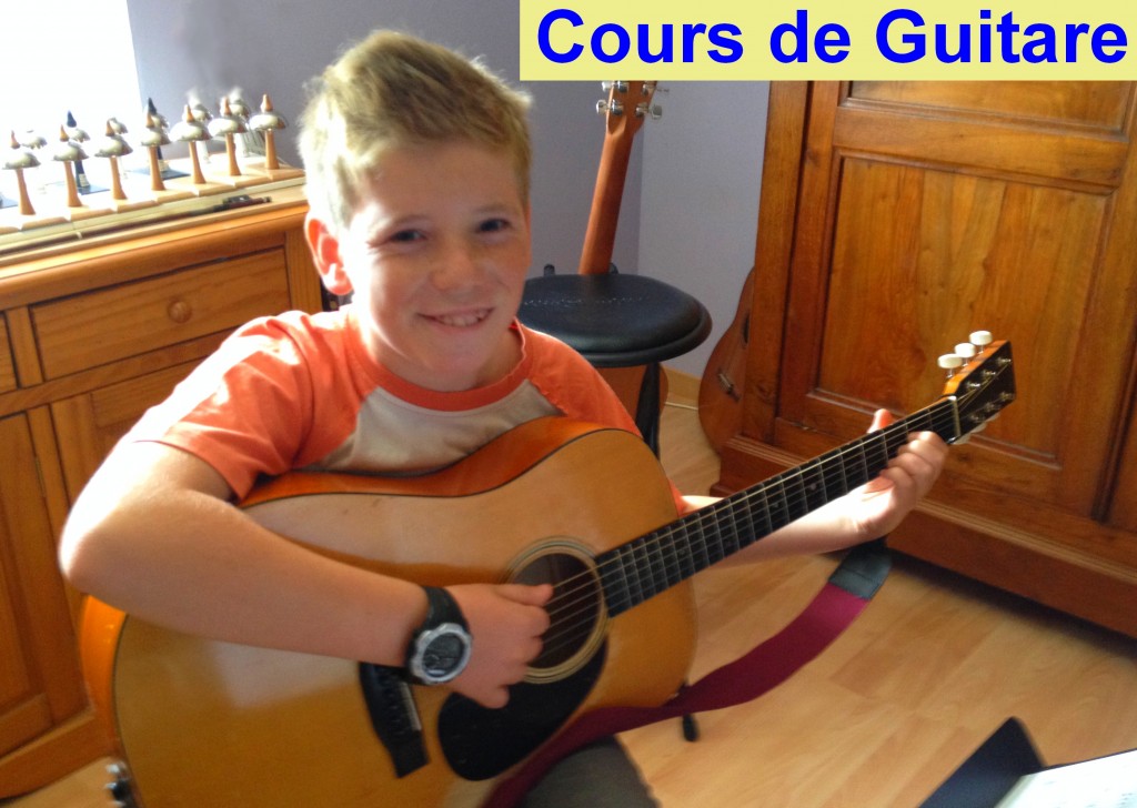 Cours de guitare jaune